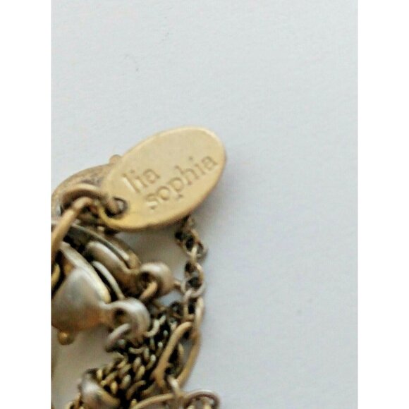 Vintage Signed Lia Sophia Necklaces (Lot of two) Beautiful Gold tone - Picture 11 of 12